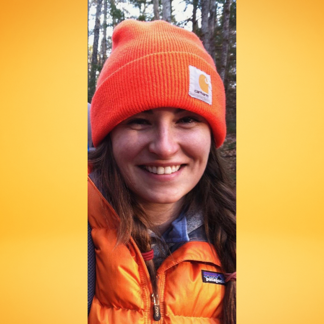 profile picture, hiking buck mountain, snowy background